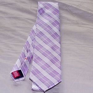Light Purple & White Silk Tie